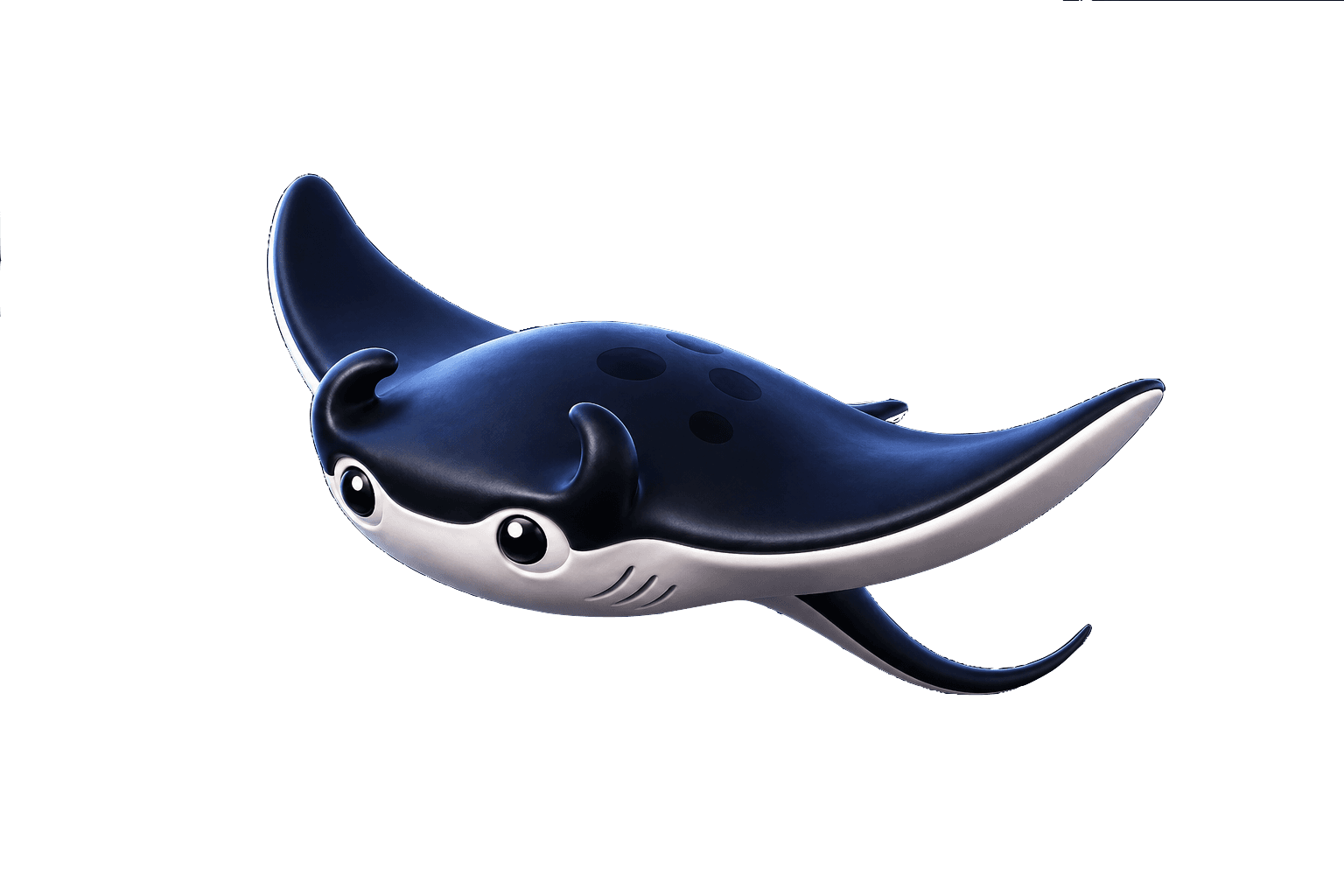 3D manta ray illustration